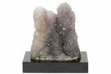 Tall, Amethyst Stalactite Formation With Wood Base - Uruguay #121297-1